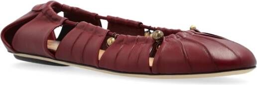 Chloé Ballet Flats Luna Red Dames