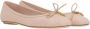 Chloé Beige Leren Ballerina Schoenen met Charme Beige Dames - Thumbnail 2