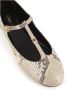 Chloé Beige Python Print Ballerina Flats Beige Dames - Thumbnail 5