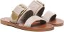 Chloé Beige Sandalen met Dubbel Lap Ontwerp Beige Dames - Thumbnail 2