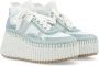 Chloé Blauwe Delicate Wedge Sneakers Blue Dames - Thumbnail 2