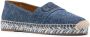 Chloé Blauwe Geborduurde Logo Espadrilles Blue Dames - Thumbnail 2