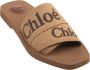 Chloé Bruine Platte Schoenen Woody Sabots Brown Dames - Thumbnail 2