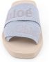 Chloé Canvas Sandalen met Logo Borduurwerk Blue Dames - Thumbnail 5