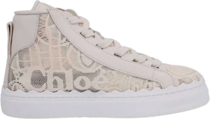 Chloé Cotton sneakers Beige Dames