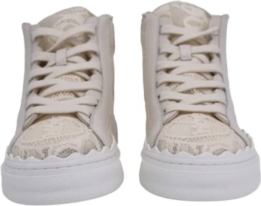 Chloé Cotton sneakers Beige Dames