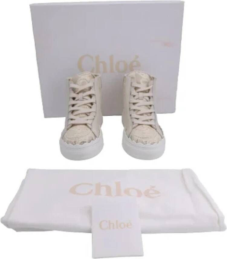 Chloé Cotton sneakers Beige Dames