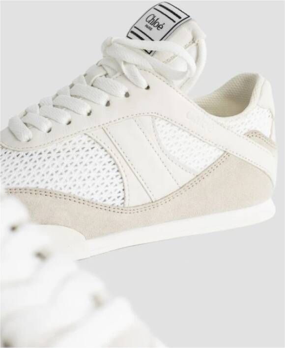 Chloé Crème Kick Sneakers Geïnspireerd door Ballet Beige Dames