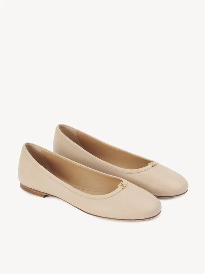 Chloé Elegante Ballerina Schoenen Beige Dames