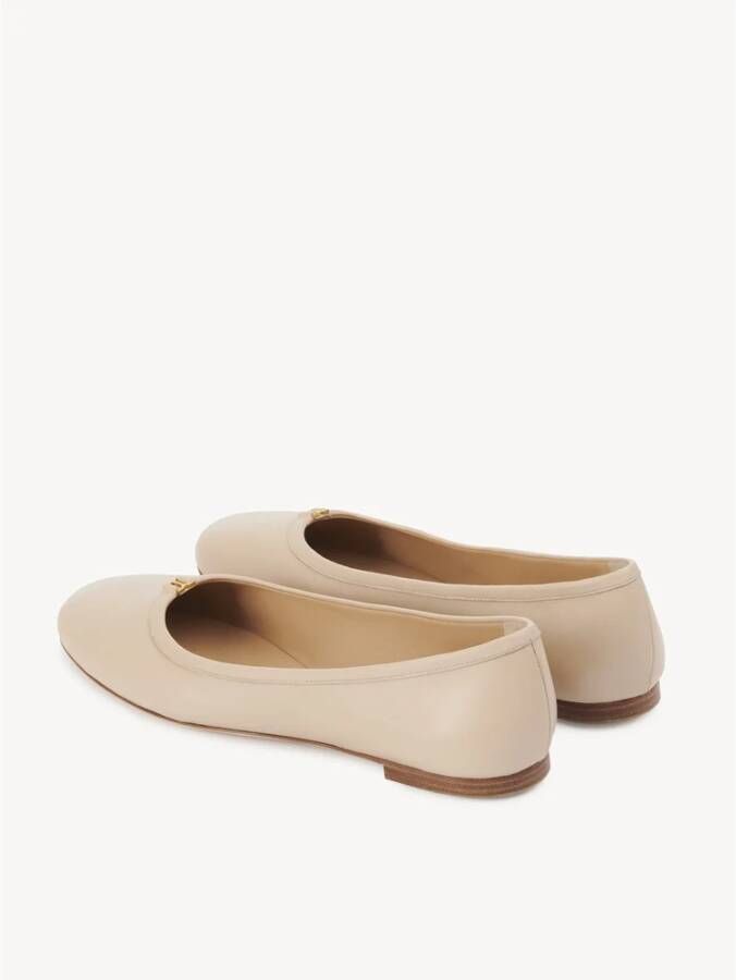 Chloé Elegante Ballerina Schoenen Beige Dames