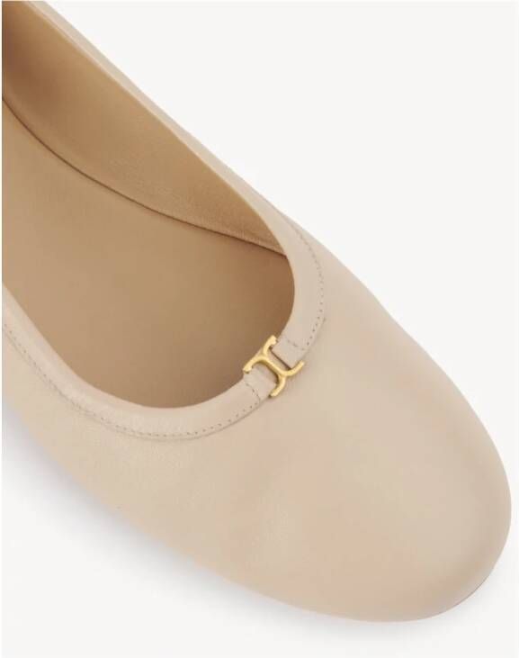 Chloé Elegante Ballerina Schoenen Beige Dames