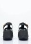 Chloé Geribbelde Platform Leren Sandalen Black Dames - Thumbnail 5