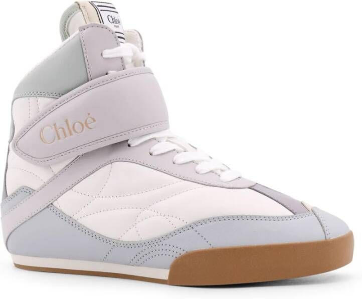 Chloé High Top Sneakers met Velcro Strap White Dames