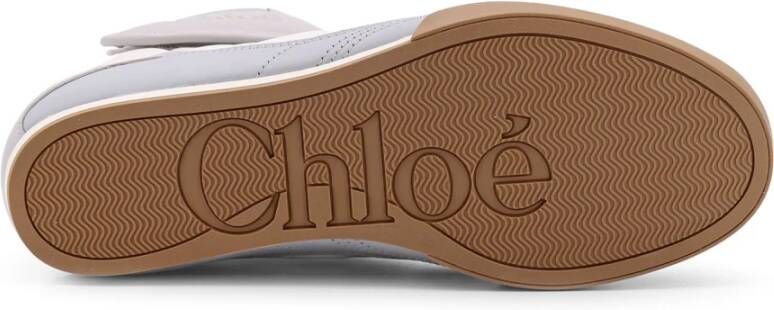 Chloé High Top Sneakers met Velcro Strap White Dames