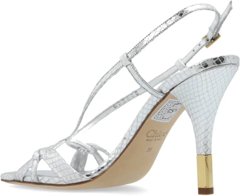 Chloé Hoge sandalen met hak Nour Gray Dames