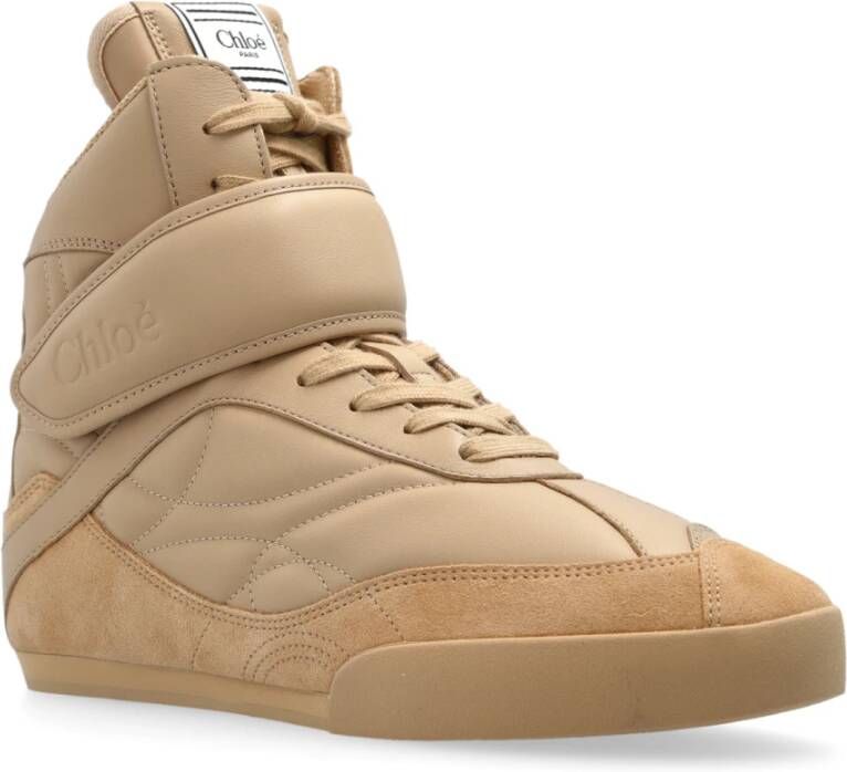 Chloé Kick hoge sneakers Beige Dames