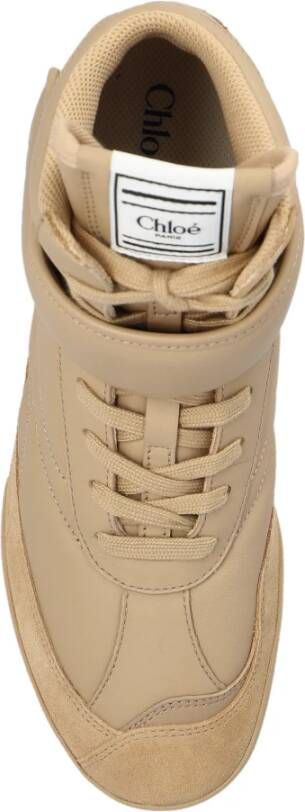 Chloé Kick hoge sneakers Beige Dames