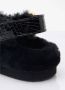 Chloé Krokodil-geëmbosseerde Shearling Muiltjes Black Dames - Thumbnail 5