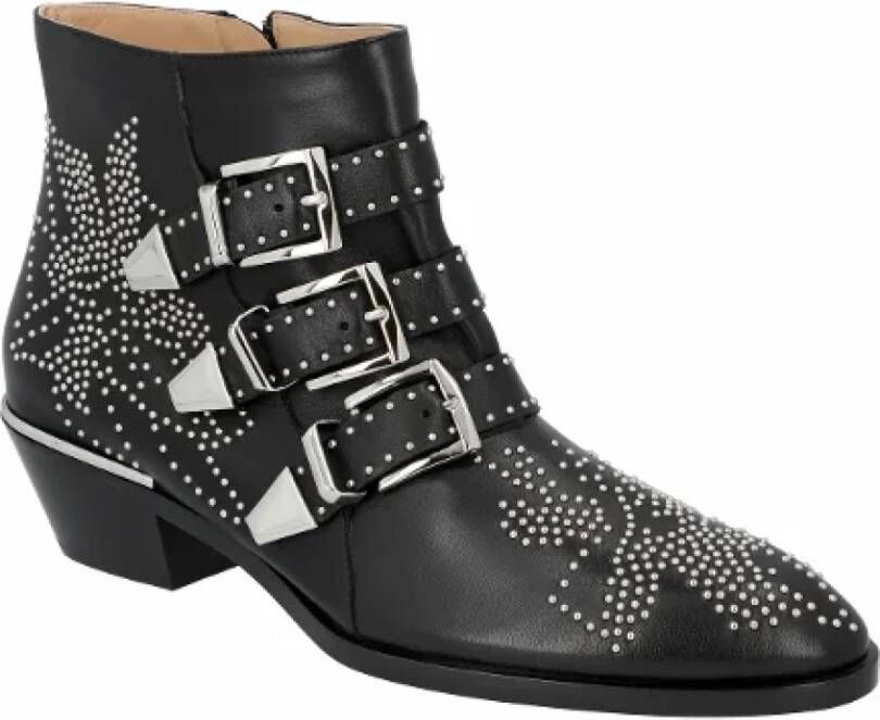 Chloé Leather boots Black Dames