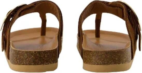 Chloé Leather sandals Brown Dames