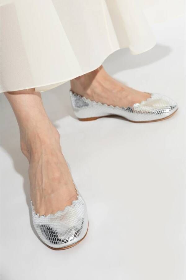 Chloé Leren balletflats Lauren Gray Dames