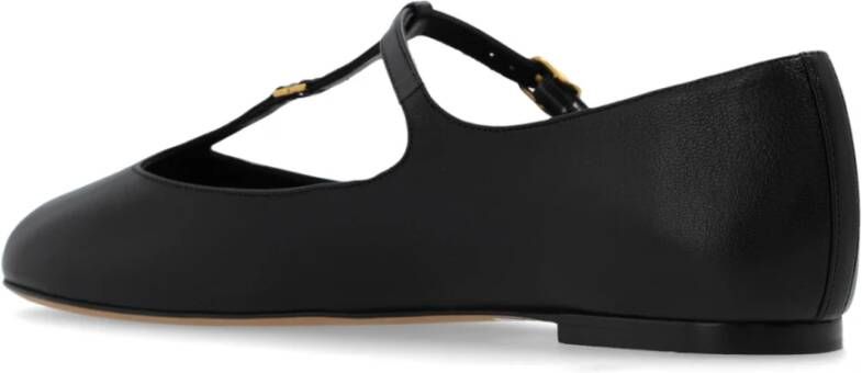 Chloé Leren balletflats Marcie Black Dames