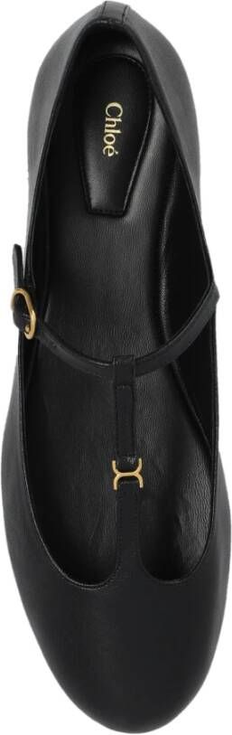 Chloé Leren balletflats Marcie Black Dames