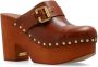 Chloé Leren Instap Blokhak Schoenen Brown Dames - Thumbnail 11