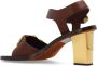 Chloé Leren sandalen met hak Bruin Dames - Thumbnail 5