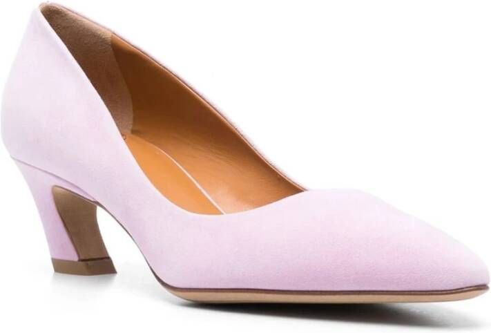 Chloé Lila Leren Pumps met Hak Purple Dames