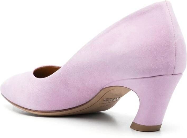 Chloé Lila Leren Pumps met Hak Purple Dames