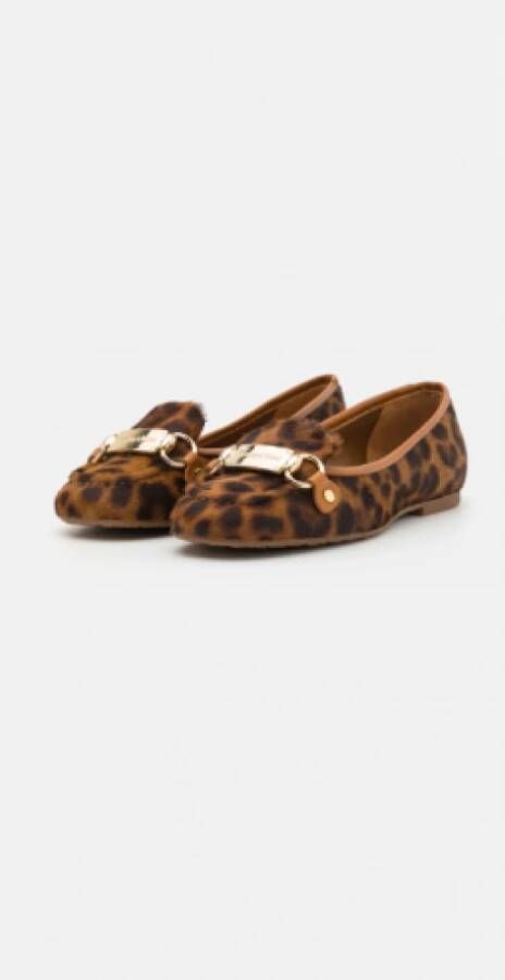 Chloé Luipaardprint Ballerina Schoenen Brown Dames