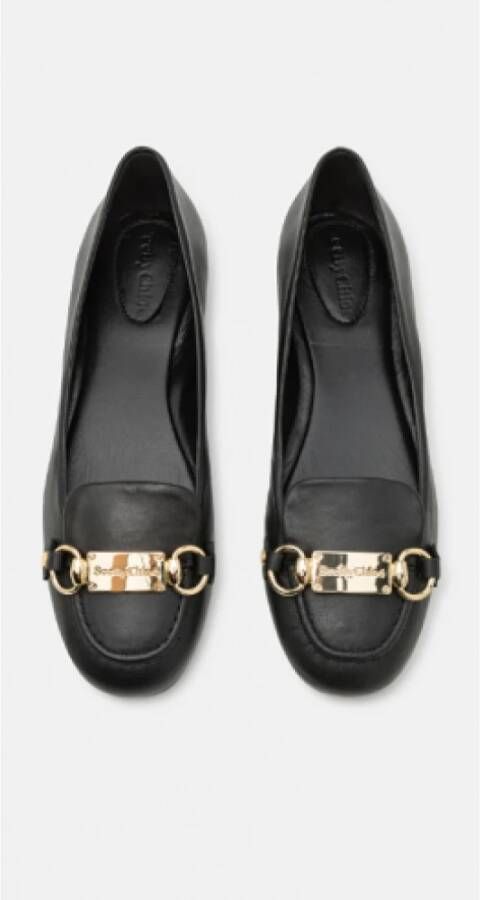 Chloé Luxe Zwarte Ballerina Schoenen Black Dames