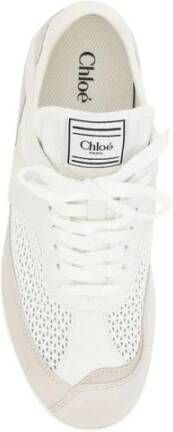 Chloé Mesh en Suède Veterschoenen Multicolor Dames