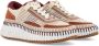 Chloé Mesh Lace-Up Sneakers Dark Tan Brown Dames - Thumbnail 2