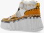 Chloé Sneakers Nama Wedge Heel Sneakers in geel - Thumbnail 5