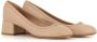 Chloé Nude Leren Hakken met Gouden Detail Beige Dames - Thumbnail 2