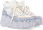 Chloé Parelblauwe Wedge Sneakers voor Vrouwen Blue Dames - Thumbnail 2