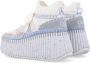 Chloé Parelblauwe Wedge Sneakers voor Vrouwen Blue Dames - Thumbnail 4