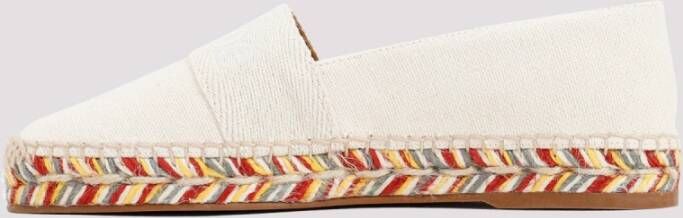 Chloé Piia Platte Espadrilles in Parel Grijs White Dames