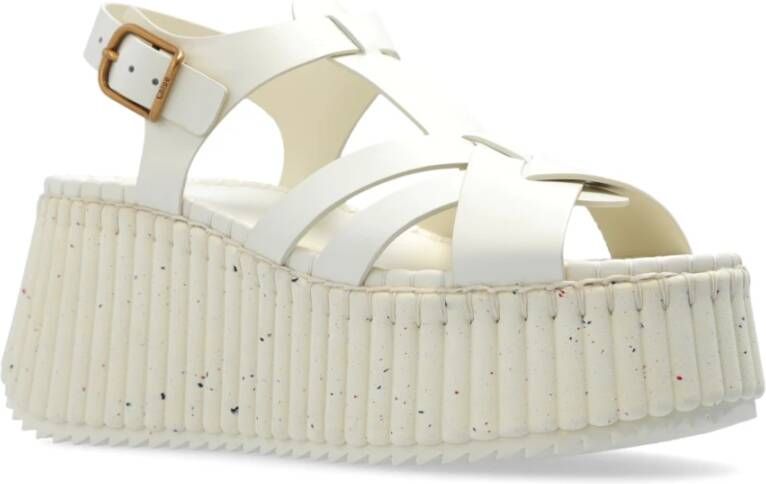 Chloé Plateau sandalen Nama Beige Dames