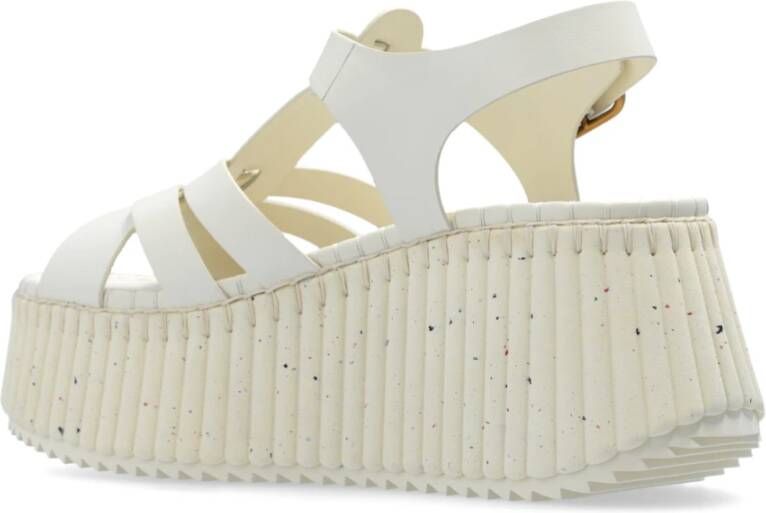 Chloé Plateau sandalen Nama Beige Dames