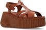 Chloé Platform Sandalen Nama Brown Dames - Thumbnail 4