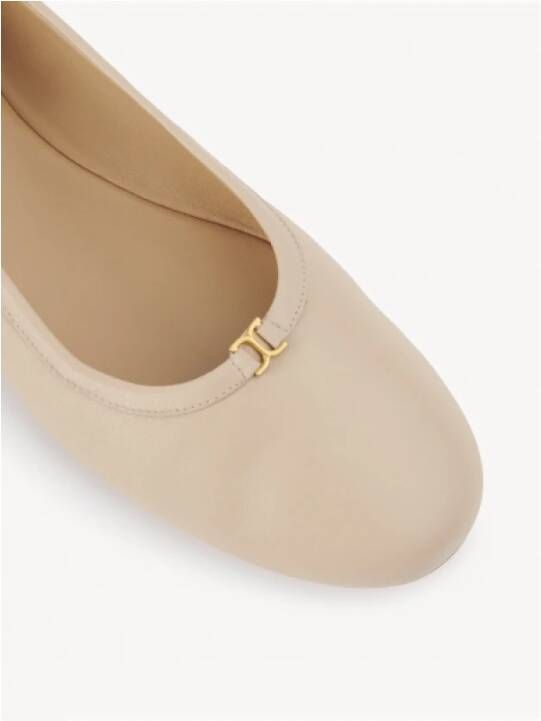 Chloé Platte ballerina schoenen Delicate Nude Beige Dames