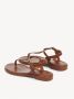 Chloé Platte sandalen met gespsluiting Beige Dames - Thumbnail 3