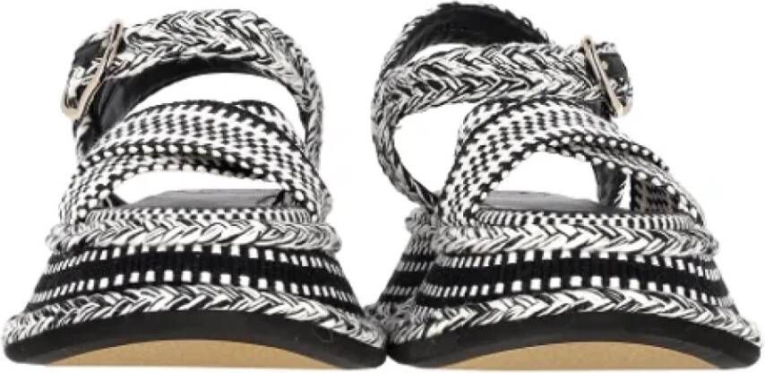 Chloé Pre-owned Cotton sandals Black Dames