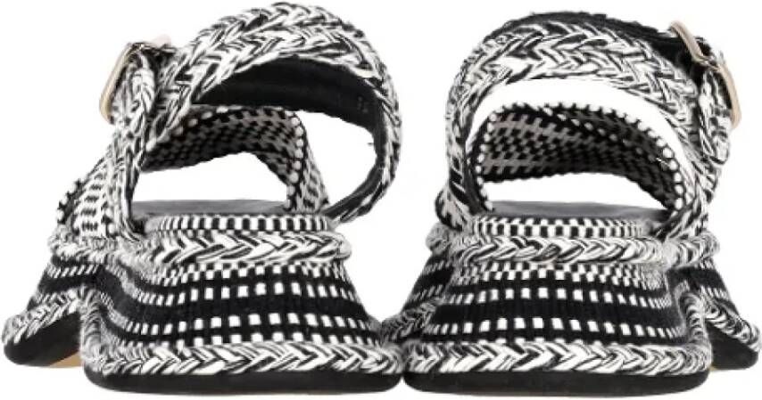 Chloé Pre-owned Cotton sandals Black Dames