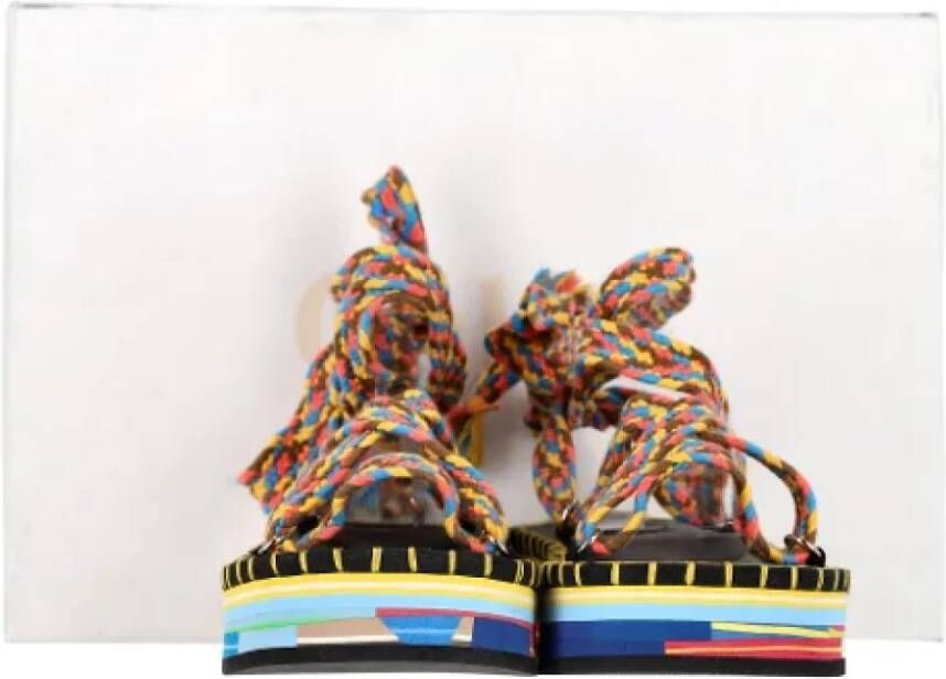 Chloé Pre-owned Cotton sandals Multicolor Dames