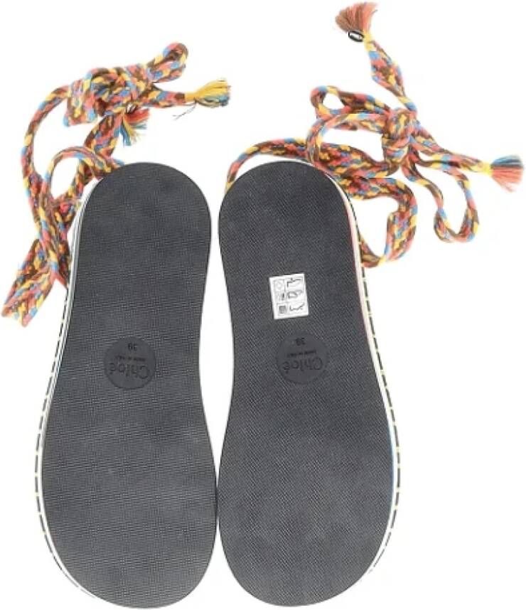 Chloé Pre-owned Cotton sandals Multicolor Dames