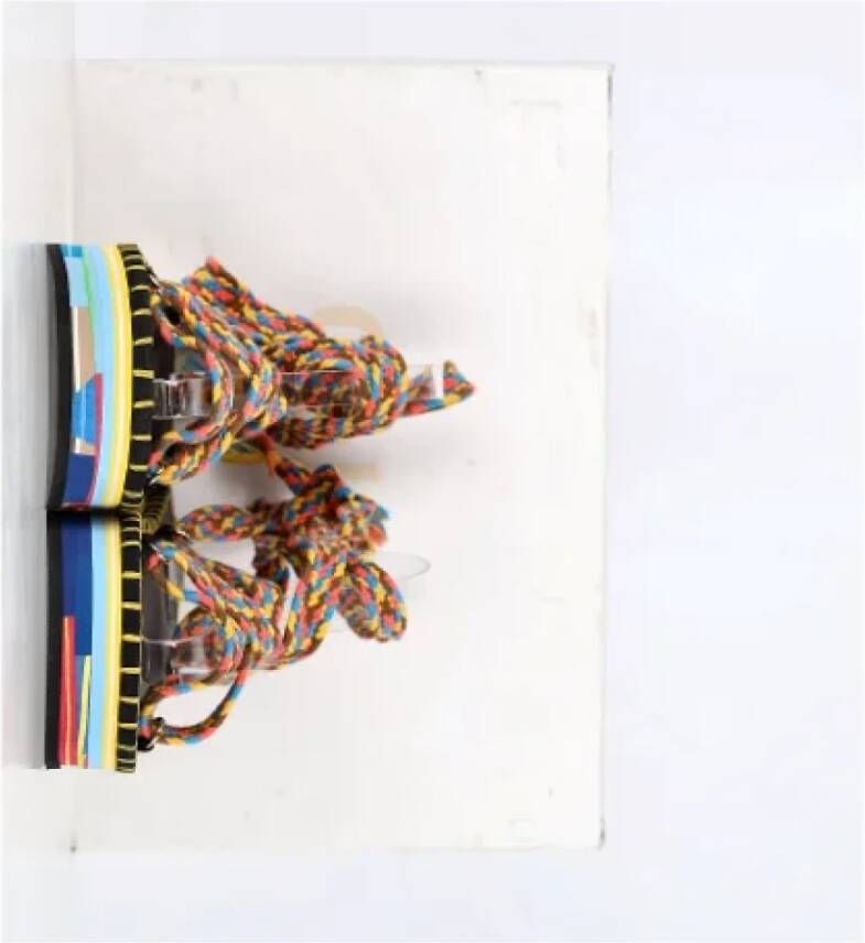 Chloé Pre-owned Cotton sandals Multicolor Dames